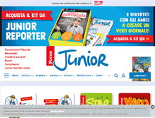 Tablet Screenshot of focusjunior.it